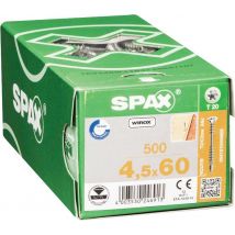 Vis Bois Diam. 4,5 X 60 Mm Boîte De 500 - Spax - Bricoman
