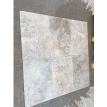 Pierre De Travertin Silver L.40,6 X L.61 Cm - 1er Choix