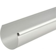 Gouttière Demi-ronde Pvc Grise Dév.333 Mm Long.4 M - Girpi