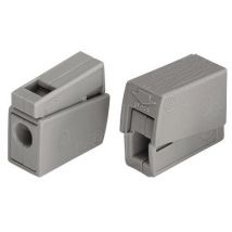 Borne Luminaire 2.5mm² Gris 1rigide 1sou