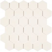 Mosaïque Blanche L.28,1 X L.29,5 Cm Ceram Hexagone
