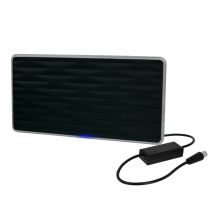 Antenne Tv Tnt Hd Intérieure Amplifiée Plate Et Design Black Diamond - Fujionkyo - 412505