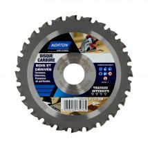 Disque Carbure Bois Diam.125 Mm - Norton