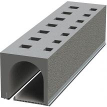 Coffre En Polystyrène Tunnel Enduit Renforcé Pour Volet Roulant H.28 X L.280 Cm Polystycoffre - Soprofen