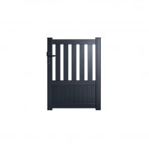 Portillon Aluminium Tilleul Gris Ht 1.39x1.04m