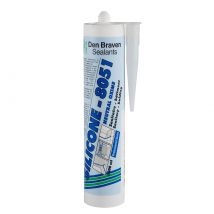 Mastic Silicone Neutre Bâtiment Sanitaire Blanc 300 Ml - Den Braven 8051