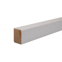 5 Plinthes Mdf Blanc H.6,8 X Ep.0,9 Cm Long.2m Prépeint
