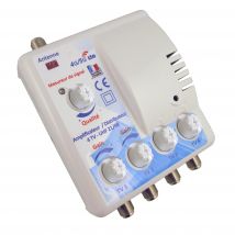 Amplificateur Interieur Tnt Hd Réglable 4 Tv Filtré 4g - 23db