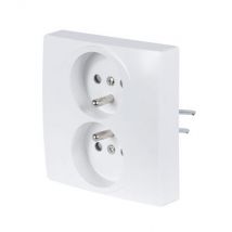 Double Prise 2p+t 1 Poste Blanc Caly/nor - Bricoman