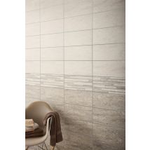 Faïence Gris Clair Effet Pierre L.20 X L.45 Cm Rieti