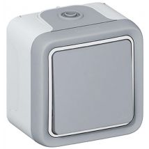 Prise 2p+t Encastré Gris - Legrand