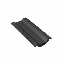 Demi-tuile Double Romane Noir - Monier