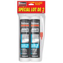 Mastic Silicone Élastomère Sanitaire Transparent 280 Ml - Rubson (lot De 2)