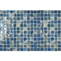 Mosaïque De Verre Blue Gem L.31,1 X L.46,7 Cm
