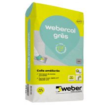 Colle Carrelage En Poudre Gris C2 Pour Sol Intérieur & Extérieur Et Mur Intérieur 25 Kg - Webercol Grès Weber
