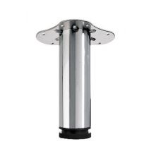 Pied De Meuble Rond En Acier Téléscopique H.20 À 30 Cm Diam.6 Cm Gris - Hettich - Tecnomat