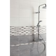 Faïence Blanc Effet Bois L.25 X L.33 Cm Kayu