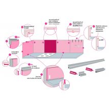 Profil D'Étanchéite Carré 3150 X 20 X 10 Mm Bronze
