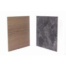 Crédence Stratifié Black/rovere L.301,50 X L.63 Cm Ép.10 Mm