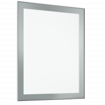 Porte Vitrée Réversible 60 X 76,5 Cm Aluminium/verre Satiné