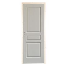 Bloc-porte Postformé Prépeint Larg.63 Cm Poussant Droit Alvéolaire Huiss.72 Mm