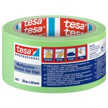 Ruban Ahésif Toilé Vert Repositionable L.50 Mm X L.25 M - Tesa - Bricoman