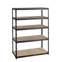 Étagère En Métal Et Agglo 5 Tablettes Haltero