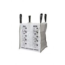 Big Bag Vide Neutre L.95 X L.95 X H.110 Cm, Max 1,5 T - Bricoman