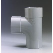 Té D'Évacuation Pvc 87°30 Mâle / Femelle Diam.80 Mm - Bricoman