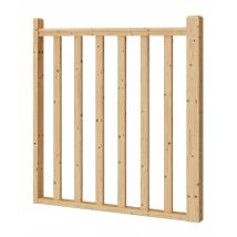 Garde-corps En Sapin À Fuseaux Long.200 Cm