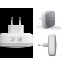 Carillon Pile Sonnette Sans Fil Sans Pile Portée 100 Mètres Kinétic Halo 513134 - Thomson - Bricoman