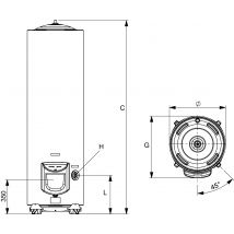 Chauffe-eau Électrique 200 L Sur Socle - Ariston Sageo