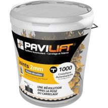 Croisillons Autonivelants À Vis Pour Carrelage Ep.2 Mm En T - Pavilift (seau De 1000)