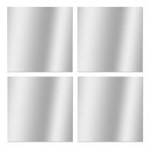 Miroirs Adhésifs Carrés L.30 X H.30 Cm Lot De 4