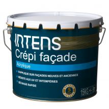 Crépi Façade Extérieur Acrylique Blanc 15 Kg - Intens