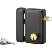 Serrure En Applique Avec Double Cylindre 76 X 130 Gauche À Fouillot - Thirard - Tecnomat