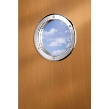 Hublot Oval Nickel Mat Pour Porte 28 X 38 Cm - Tecnomat