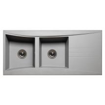 Evier Béton Granité 2 Cuves En Résine - "séville"