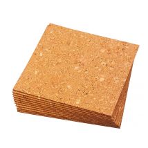 Lot De 4 Dalles Isolantes En Liège Naturel L.500 X L.500 X Ep.10 Mm - Bricoman