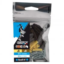 Chevilles Crampon 6 Et 8 + Vis 20 Pcs