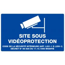 Panneau Zone Sous Vidéo Surveillance L.330xl.200 Mm