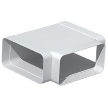 Té Horizontal Pvc Rigide Rectangulaire 55 X 110 Mm - S&p