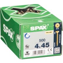 Vis Bois Diam. 4 X 45 Mm Boîte De 500 - Spax - Bricoman