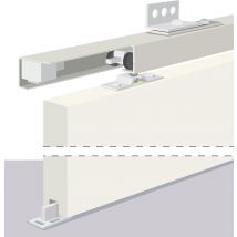 Rail Pour Porte Coulissante Larg.93 Cm Maximum En Applique Acier