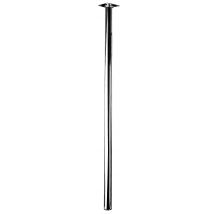 Pied De Meuble Rond En Acier Chromé H.80 Cm Diam.3 Cm - Hettich - Bricoman