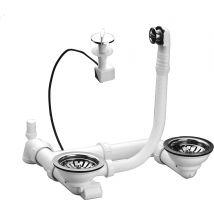 Vidage Complet Évier 2 Bacs Ø114 Nf - Nicoll