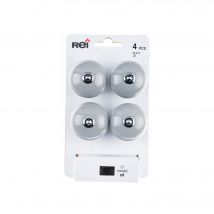 Lot 4 Boutons Chromé Porcelaine Gris D40mm - Bricoman