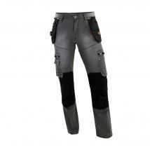 Jean De Travail Genouillère Denim Gris T.48 - Molinel