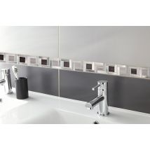 Listel Carrelage Mural Décor Alu Brossé L.60 Cm