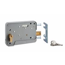 Serrure Porte De Garage Cylindre Profilé Réversible 3 Clefs 30 X 10 Mm